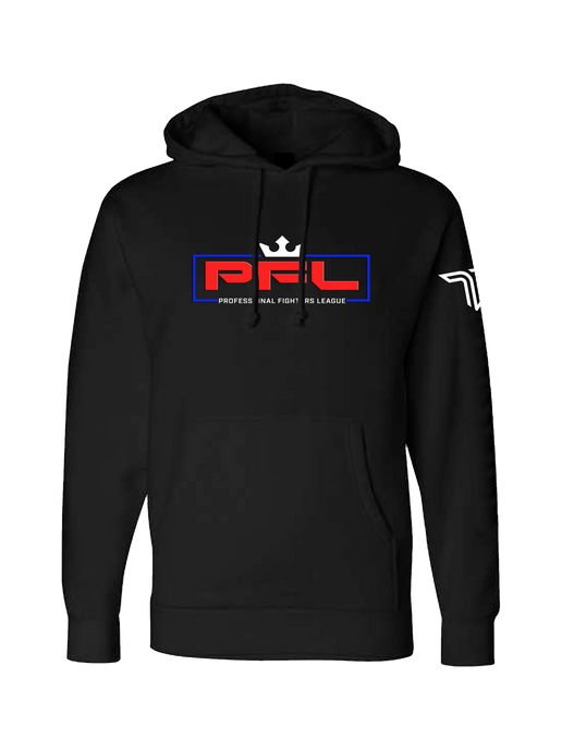 PFL Red Logo Hoodie - Black