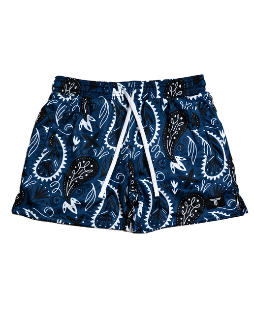 Bandana Mesh Training Short (5” Inseam) - Blue