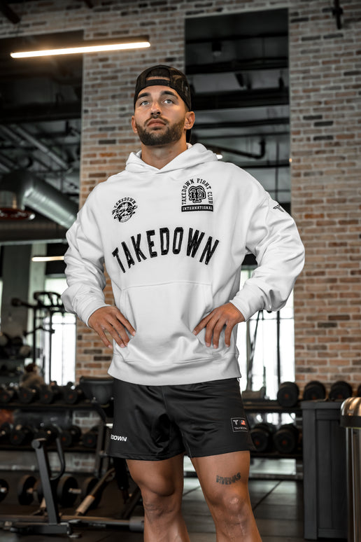 Takedown Arch Heavyweight Hoodie - White