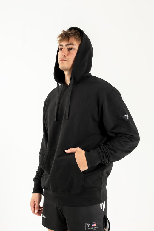 Takedown Sleeve Patch Hoodie - Black