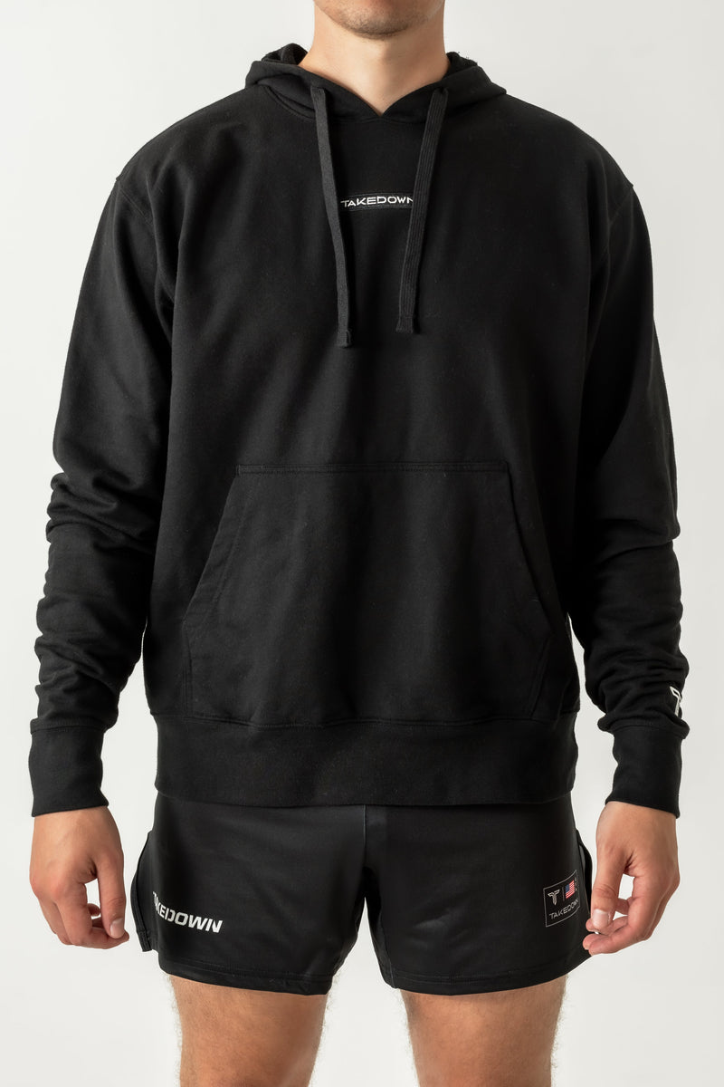 Takedown Chest Logo Hoodie - Black