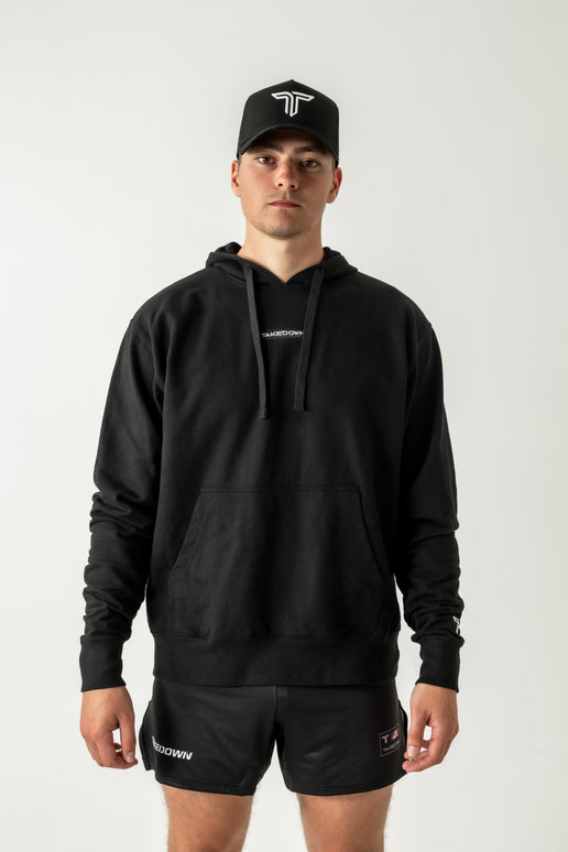 Takedown Chest Logo Hoodie - Black