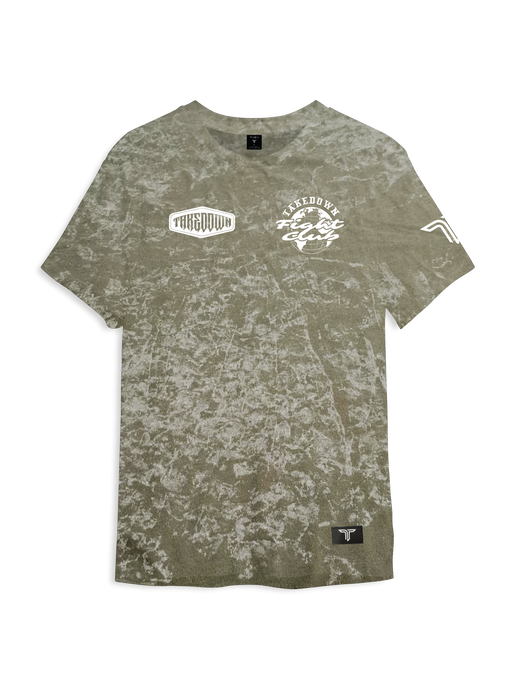 Logo Bomb Acid Wash T-Shirt - Green