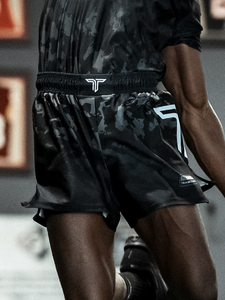 Particle Camo Fight Shorts - Onyx (5"&7" Inseam)