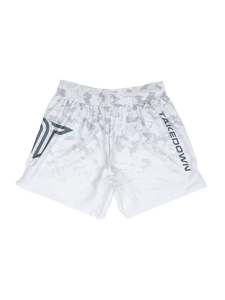 Particle Camo Women's Fight Shorts - Ghost Grey (3" & 5" Inseam)