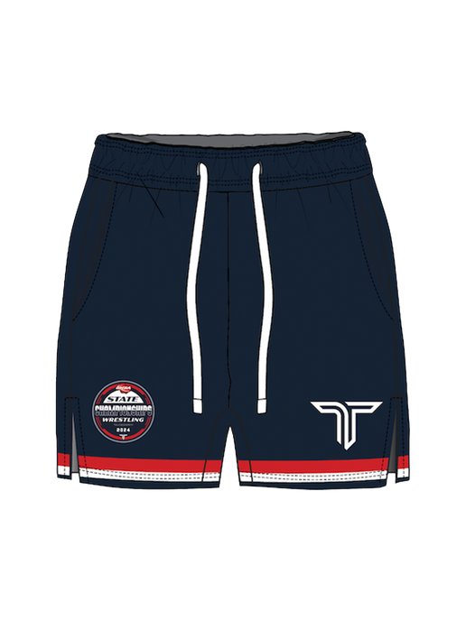 2024 GHSA State Gym Shorts - Navy (5” Inseam)