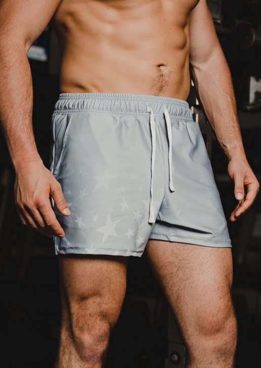 Gym Star Gym Shorts - Grey (5”&7” Inseam)