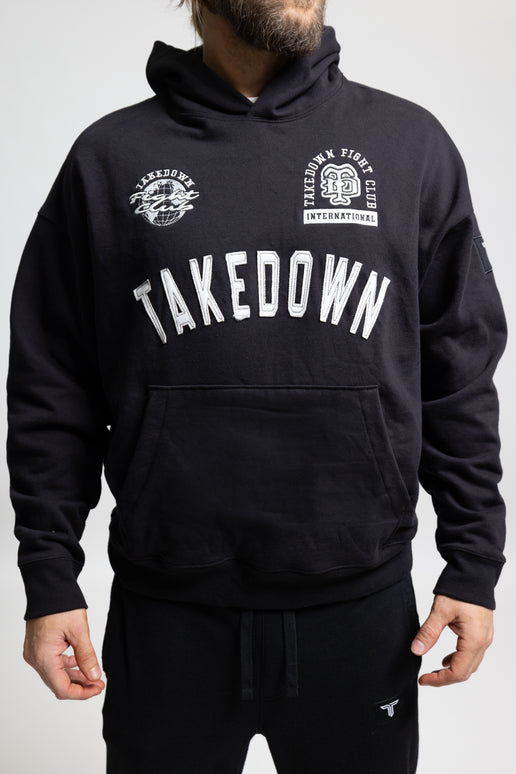 Takedown Arch Heavyweight Hoodie - Black/White