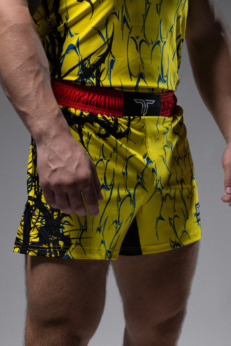 Symbiotek Fight Shorts (5” Inseam) - Yellow