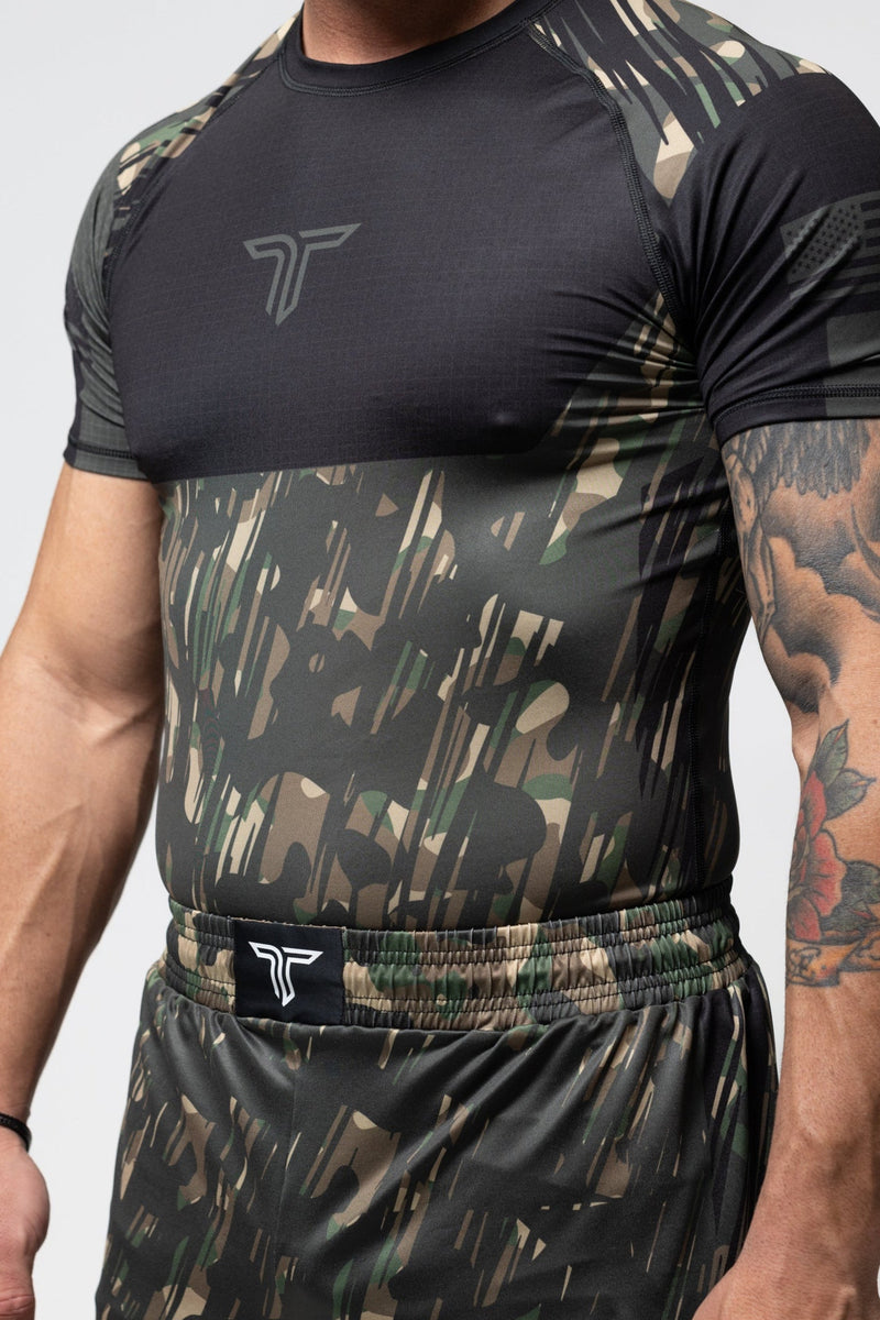 The Patriot Series Short-Sleeve Rashguard - Ranger Green