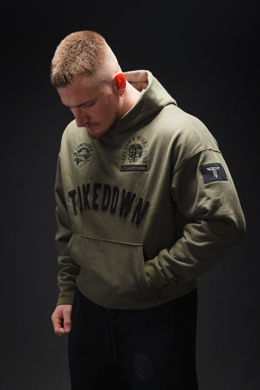 Takedown Arch Heavyweight Hoodie - Military Green