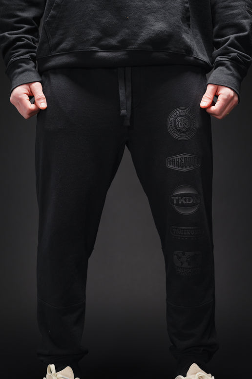 Logo Stack Jogger - Black