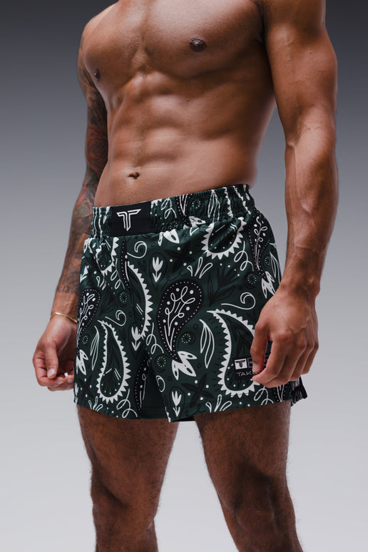 Bandana Fight Shorts (5”&7“ Inseam) - Hunter