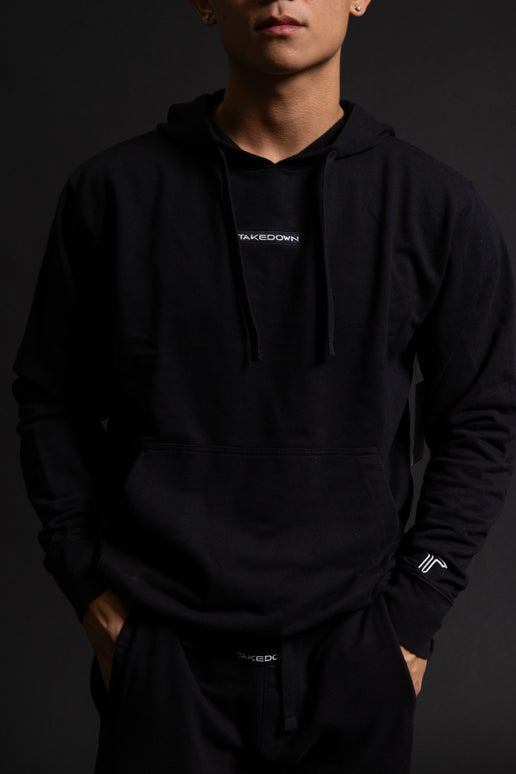 Takedown Chest Logo Hoodie - Black