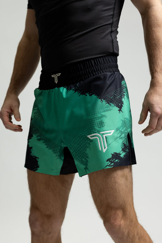 Kaos Camo Pro Fight Shorts (5” & 7” Inseam) - Green