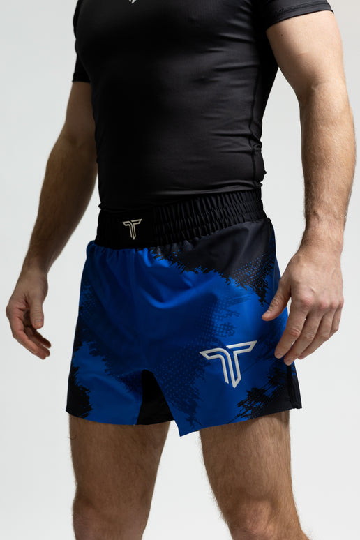 Kaos Camo Pro Fight Shorts (5” & 7” Inseam) - Blue