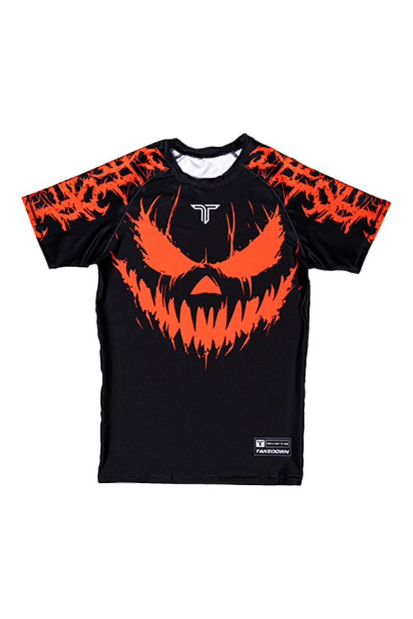 Youth Jack O' Lantern Short-Sleeve Rashguard