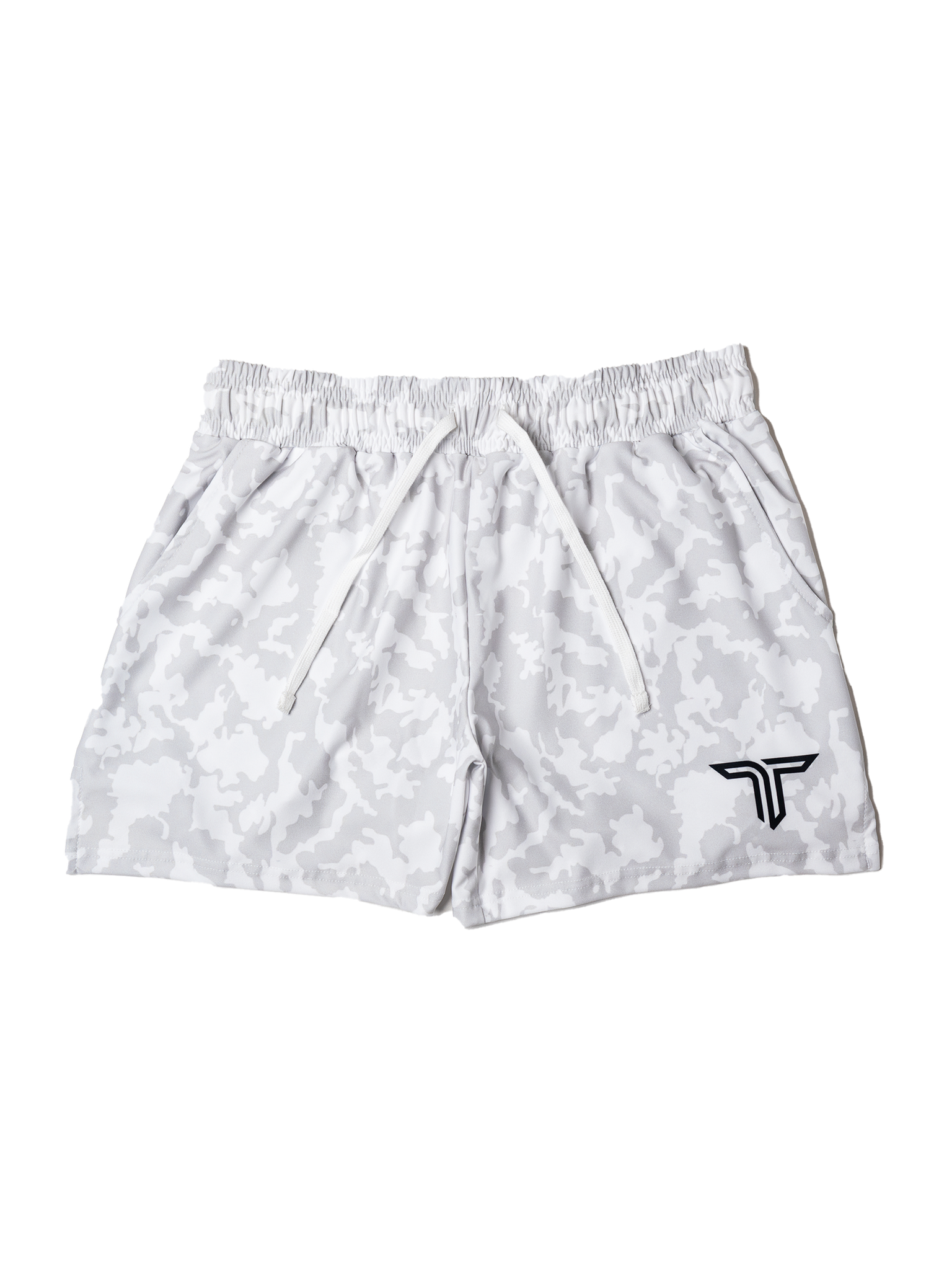 White Camo Gym Shorts (5"&7" Inseam)