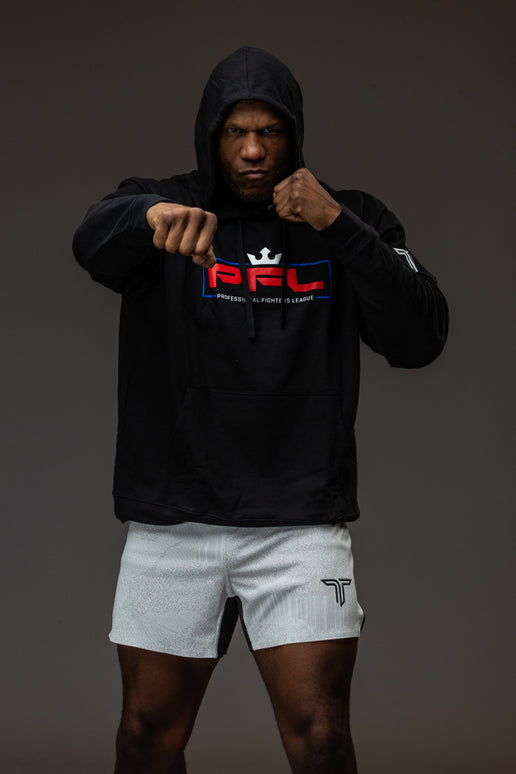 PFL Red Logo Hoodie - Black