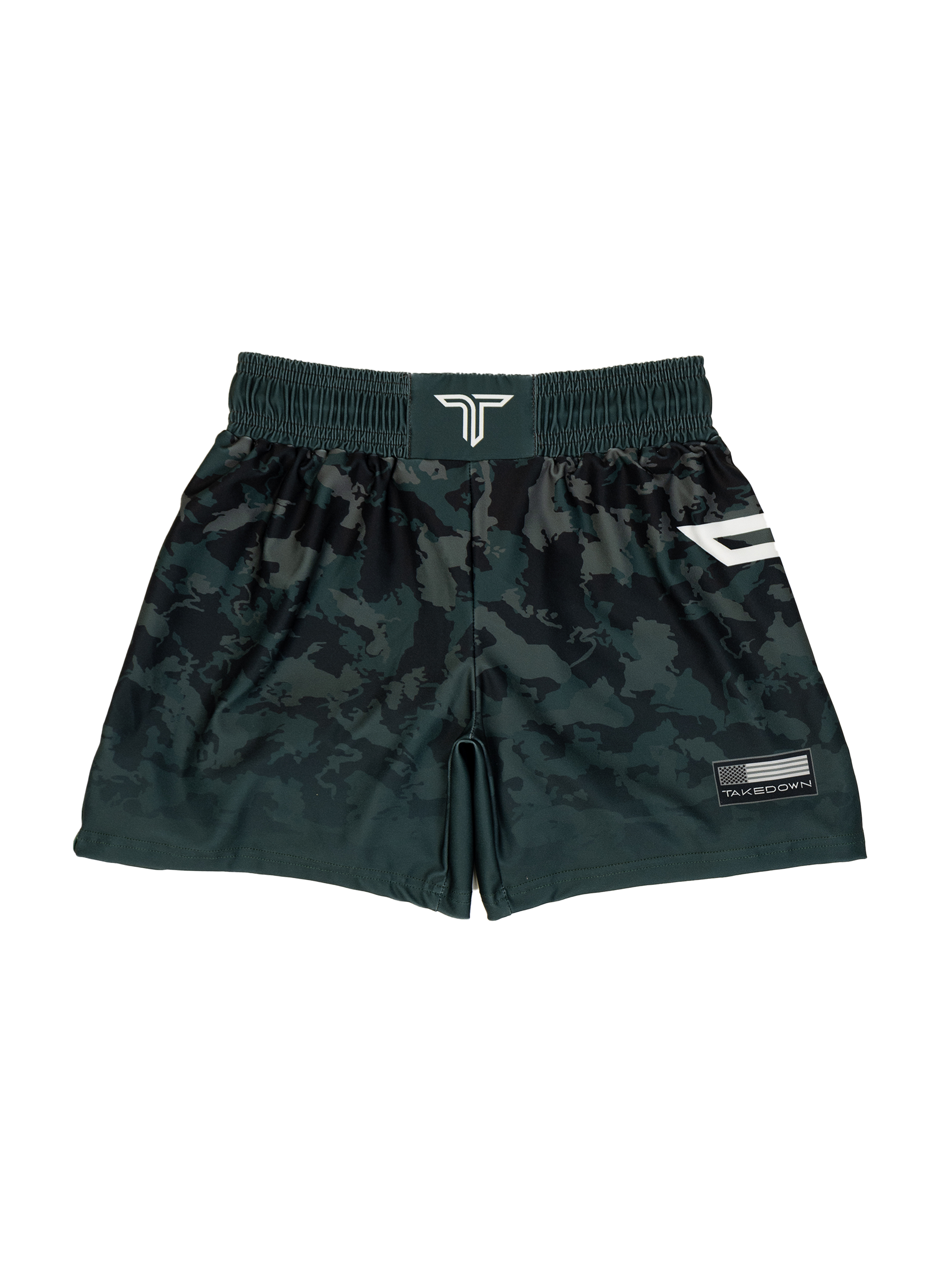 Particle Camo Fight Shorts - Moss (5