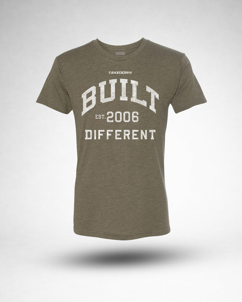 ”Built Different” Daily Grind Tee - Military Green