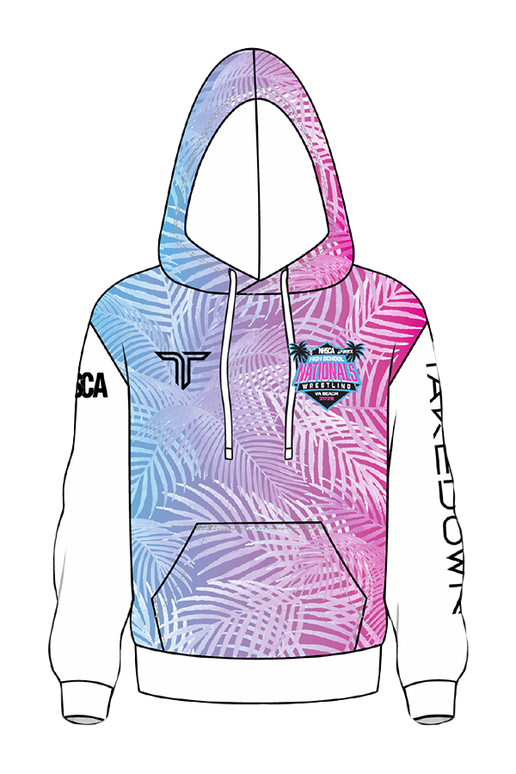 2025 NHSCA Nationals Performance Hoodie - Pink/Blue