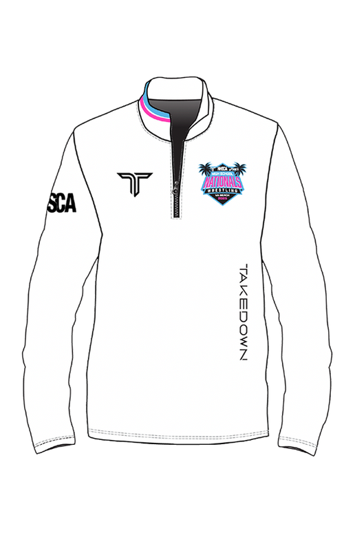 2025 NHSCA Nationals Quarter Zip - White