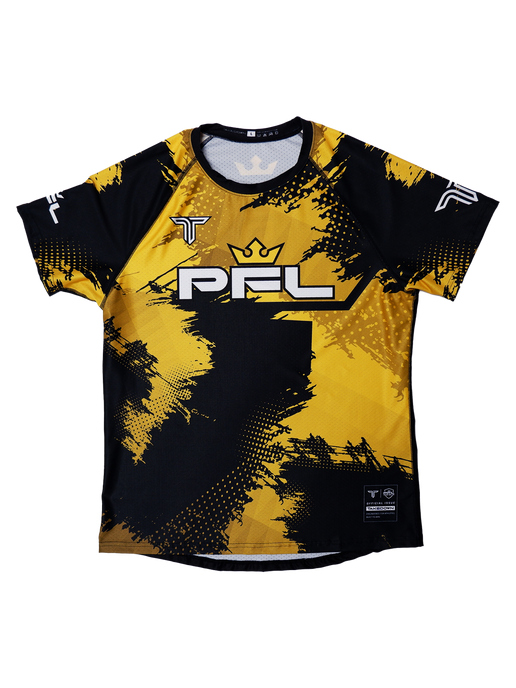 PFL Ngannou Walk Out Raglan Top - Yellow