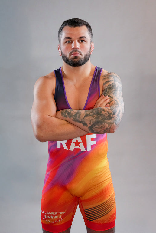 RAF06 Wrestling Men's Singlet - Orange