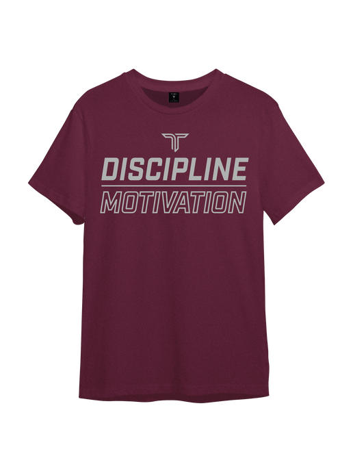 Discipline Over Motivation Triblend T-Shirt - Maroon