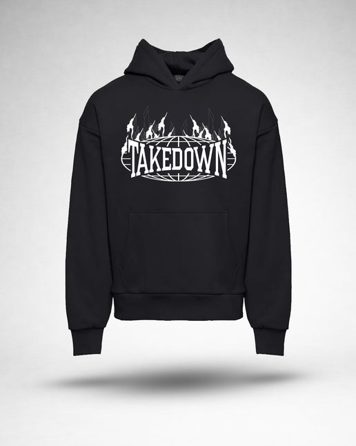 Takedown ”Flames” Graphic Hoodie - Black