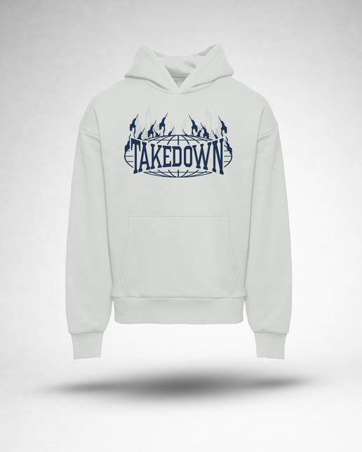 Takedown ”Flames” Graphic Hoodie - Bone