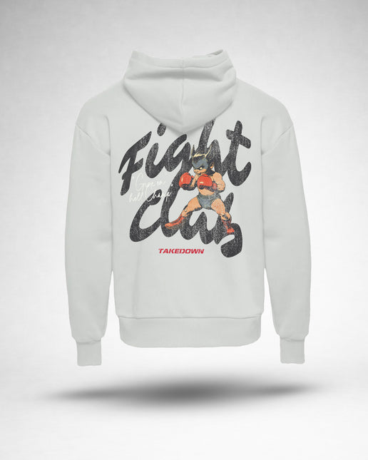 ”Fight Club Devil” Graphic Hoodie - Bone