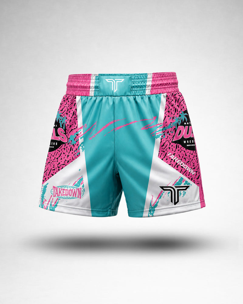 2026 NHSCA Duals Fight Short - White (5” Inseam)