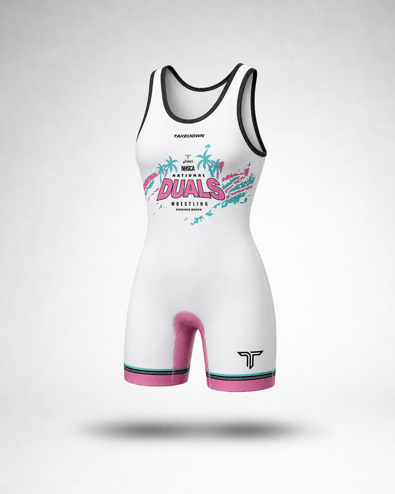 2026 NHSCA Duals Womens Singlet - White