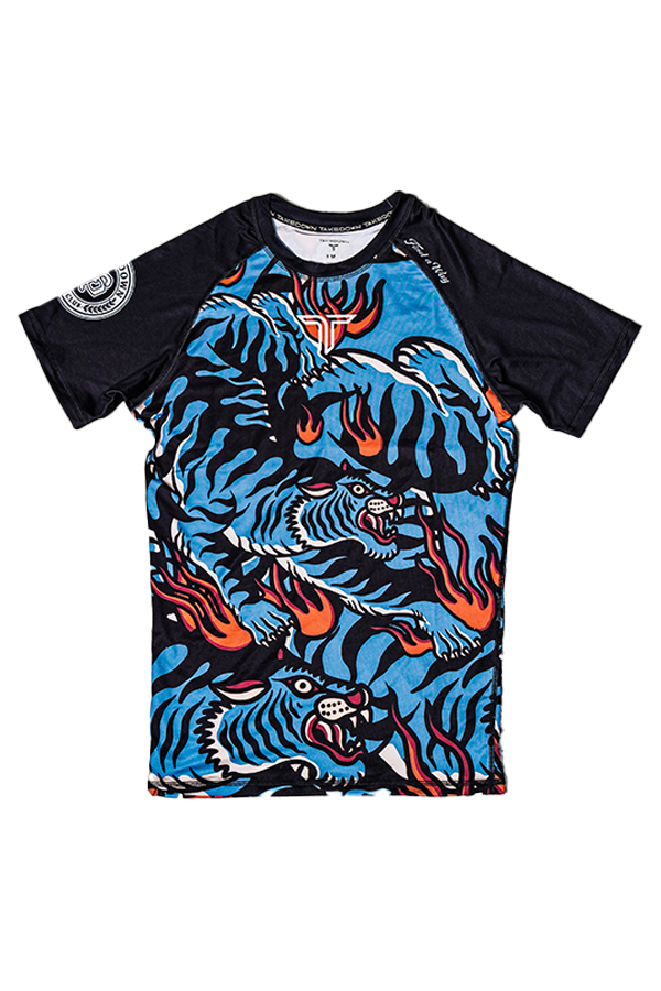 Youth Thai Tigers Short-Sleeve Rashguard