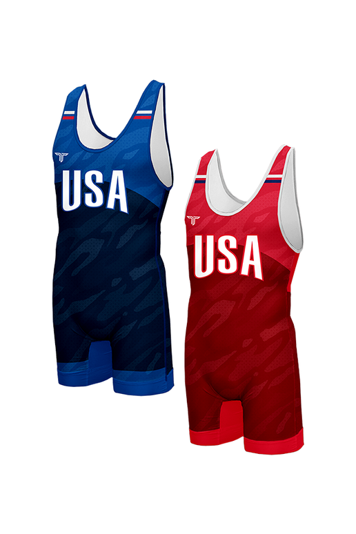 USA Ghost Wrestling Singlet Bundle