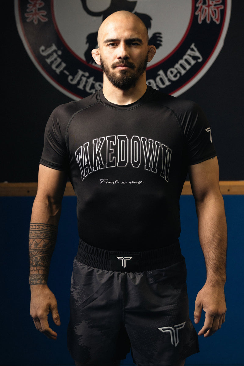 Takedown Arch Short-Sleeve Rashguard - Black