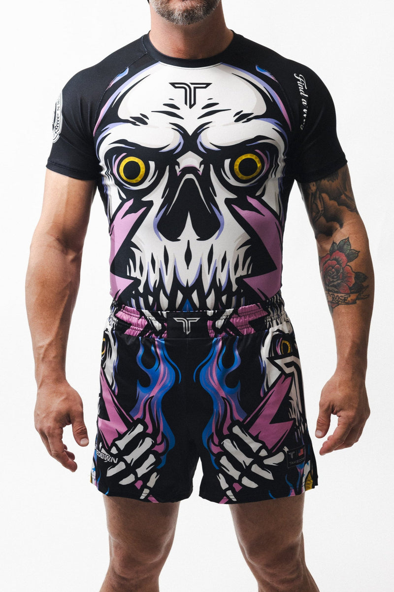 Lightning Skull Fight Kit (Fight Short & Rashguard Bundle)