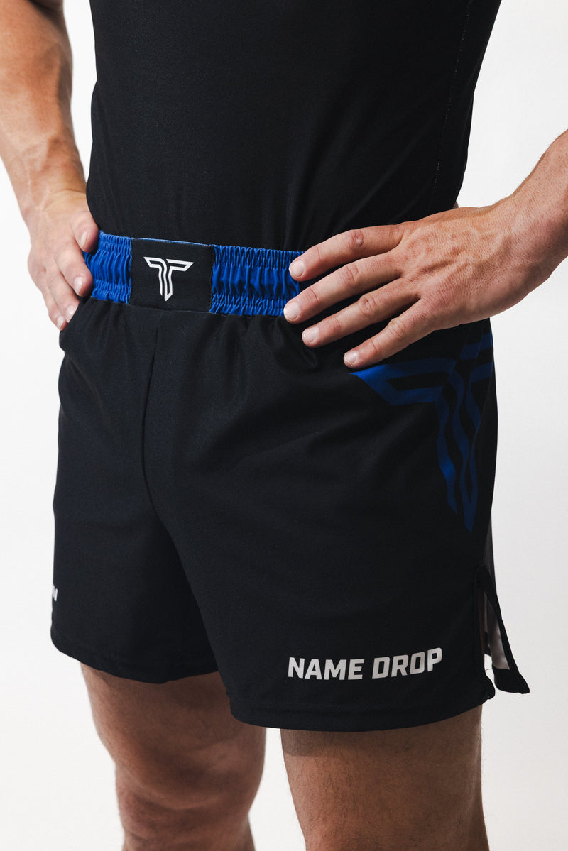 Ranked Jiu Jitsu Fight Shorts (5”&7“ Inseam) - Blue