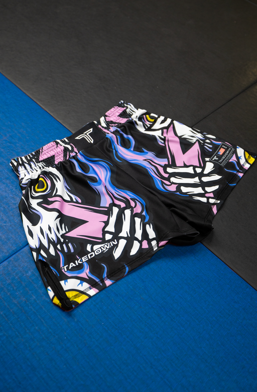 Youth Lightning Skull Fight Shorts