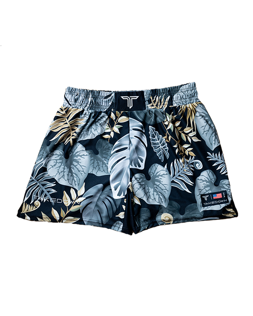 Grey Hawaiian Fight Shorts (5”&7“ Inseam)